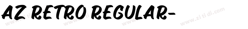 AZ Retro Regular字体转换